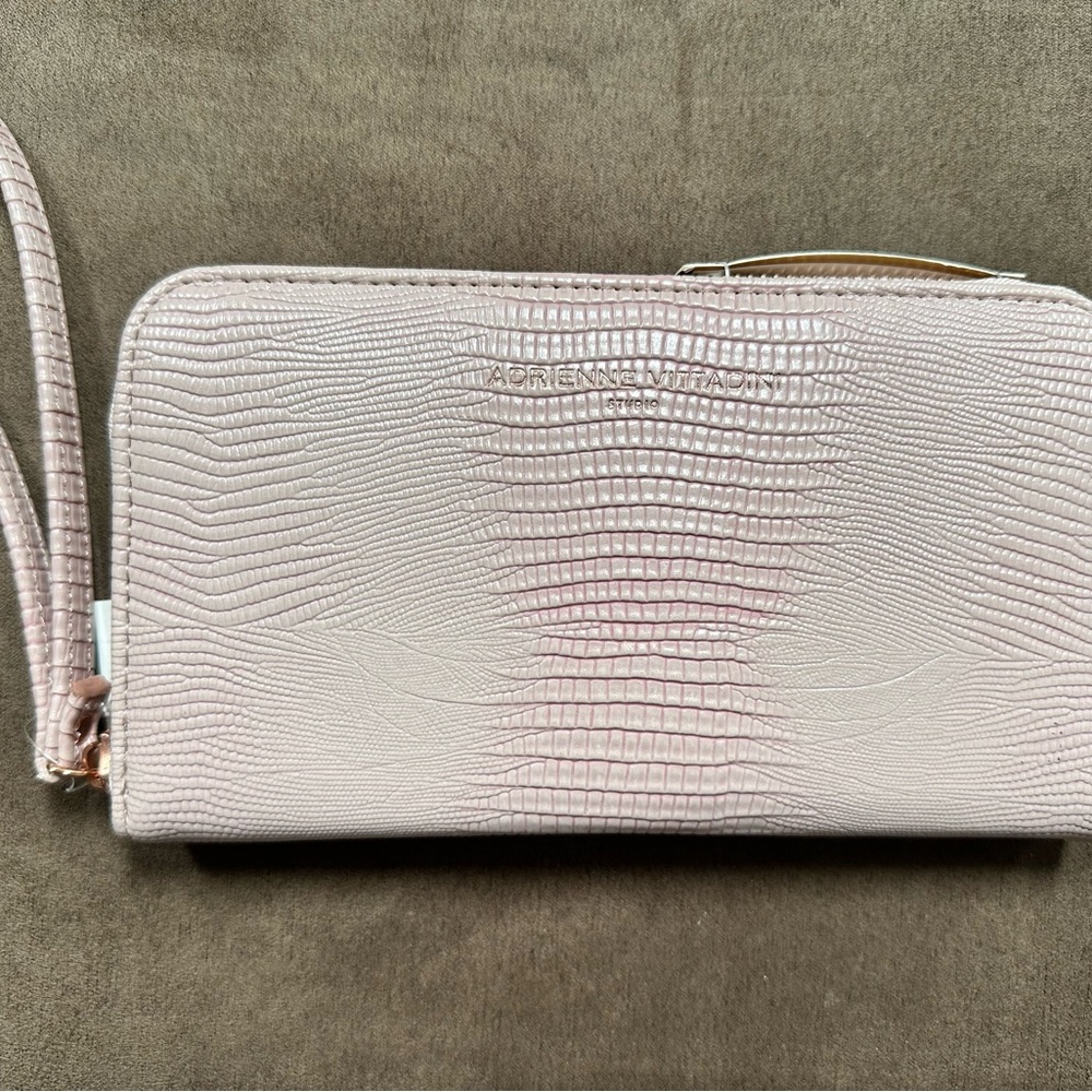 Adrienne Vittadini Pink Phone Charging Wallet/Clutch